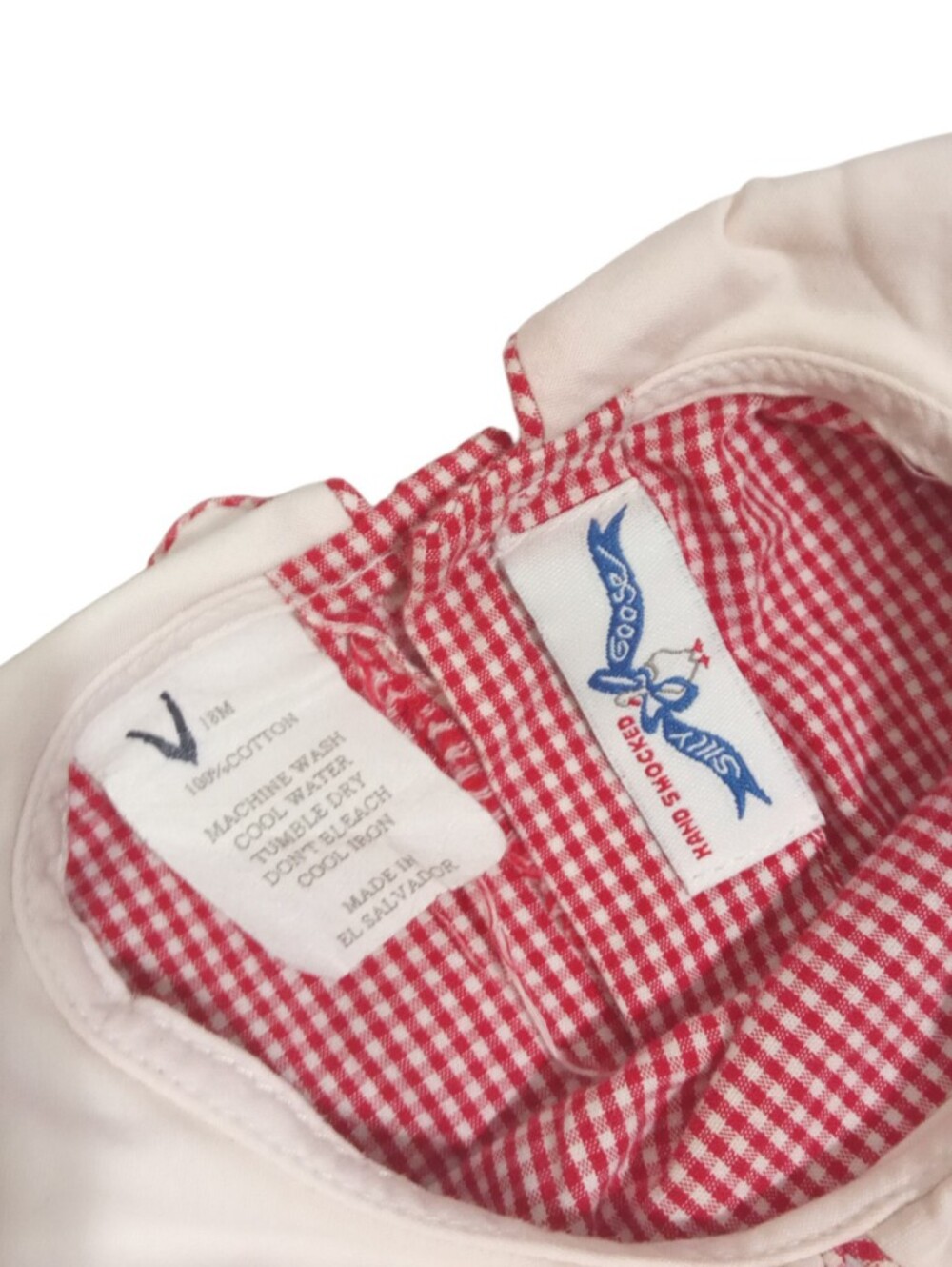 Silly Goose 18M Pink Gingham Frog Embroidered Bubble Romper Classic Whimsy - Picture 3 of 5